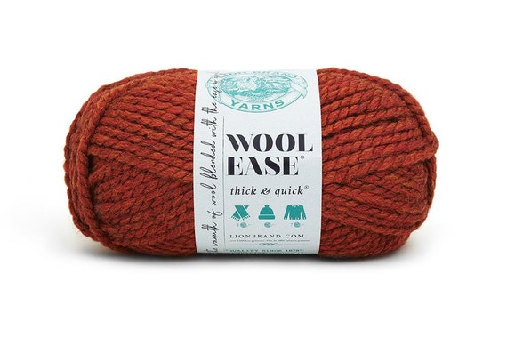 Spice, Lion Brand Wool Ease Thick Quick Yarn, 6oz/106yds, Acrylic/wool,  Super Bulky 6, Perfect for Beginners, Low & Fast Ship -  Canada