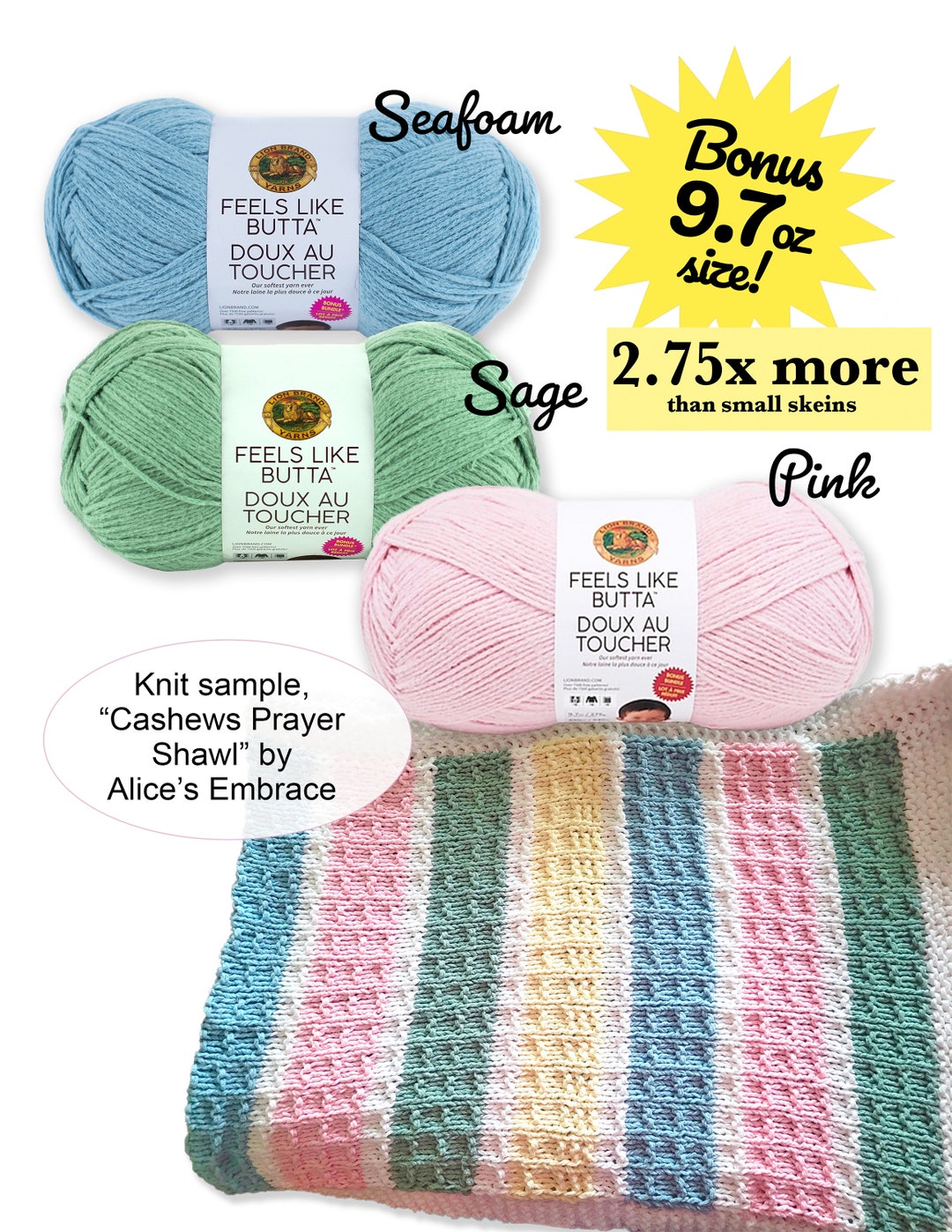 Destash Sale Bonus Bundle Size Lion Brand Feels Like Butta Yarn Discontinued Large Size Soft Baby Cancer Patient Yarn 9.7 Oz 590 Yds Etsy