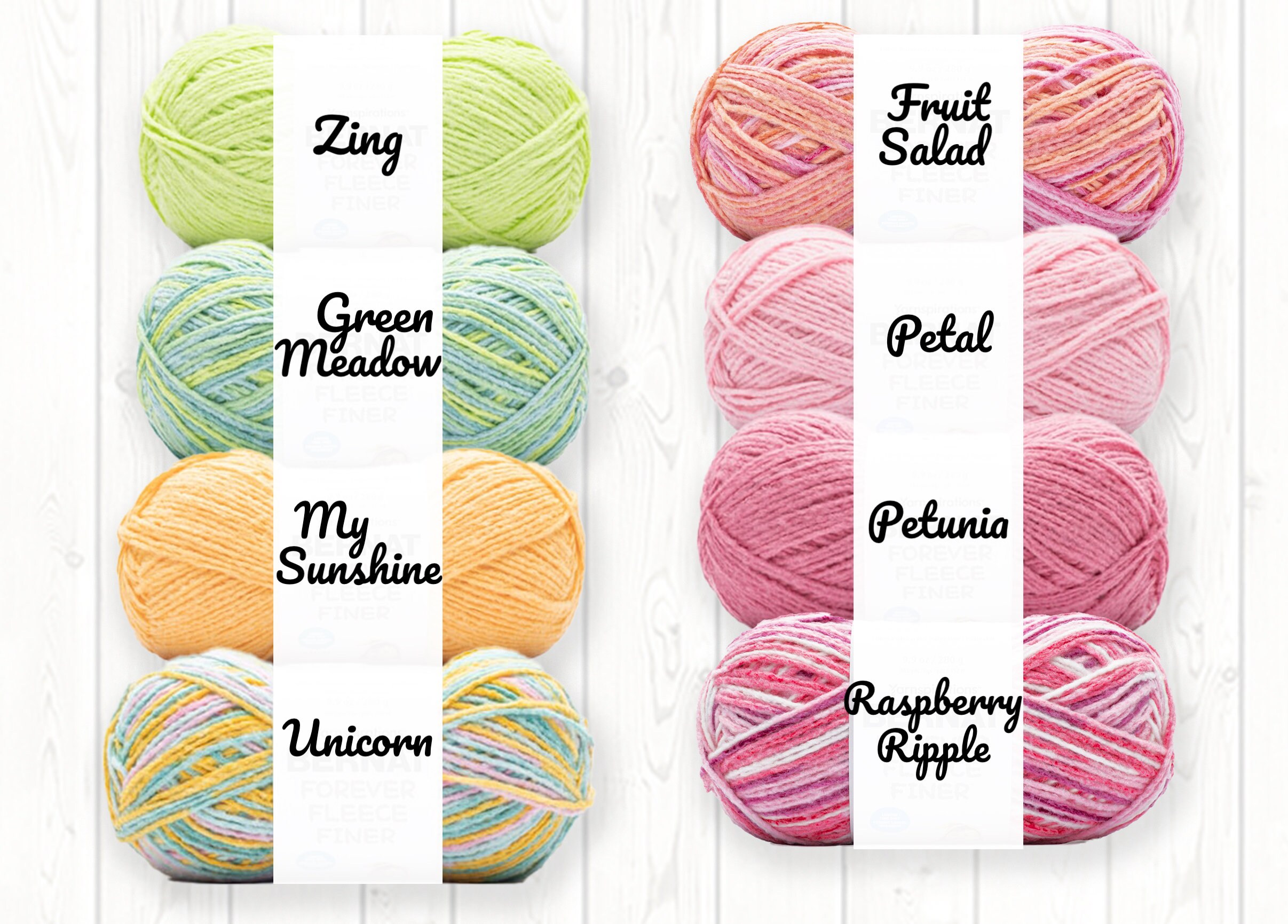 Bernat Forever Fleece Finer Yarn 5 Bulky 100% Polyester - Etsy