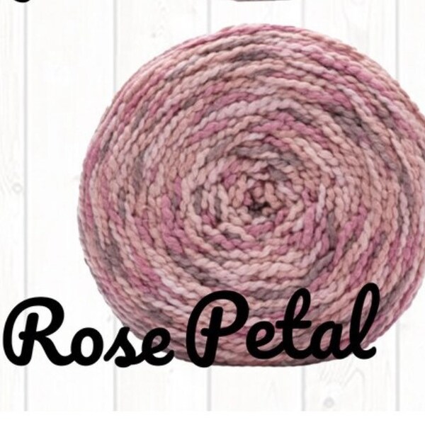 Spring Sale! Rose Petal, Caron Cotton Funnel Cakes yarn, 100% cotton, #4 worsted, similar to Cotton Ripple Cakes, low & fast ship!