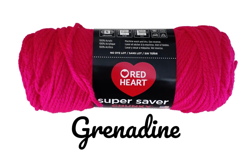 Red Heart Super Saver Yarn - Shocking Pink