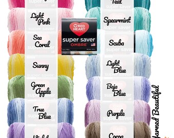 Over 55 Different Colors Red Heart Super Saver Worsted Weight Yarn