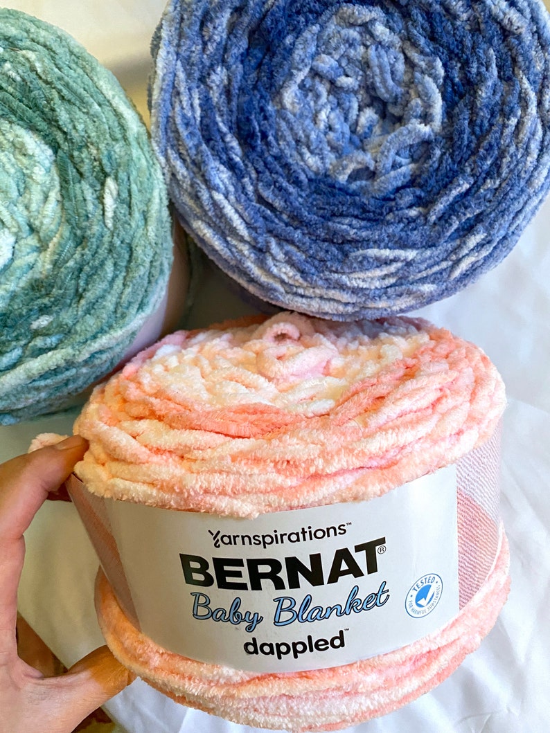 Bernat Baby Blanket Dappled yarn 10.5 oz 220 yds Super Etsy