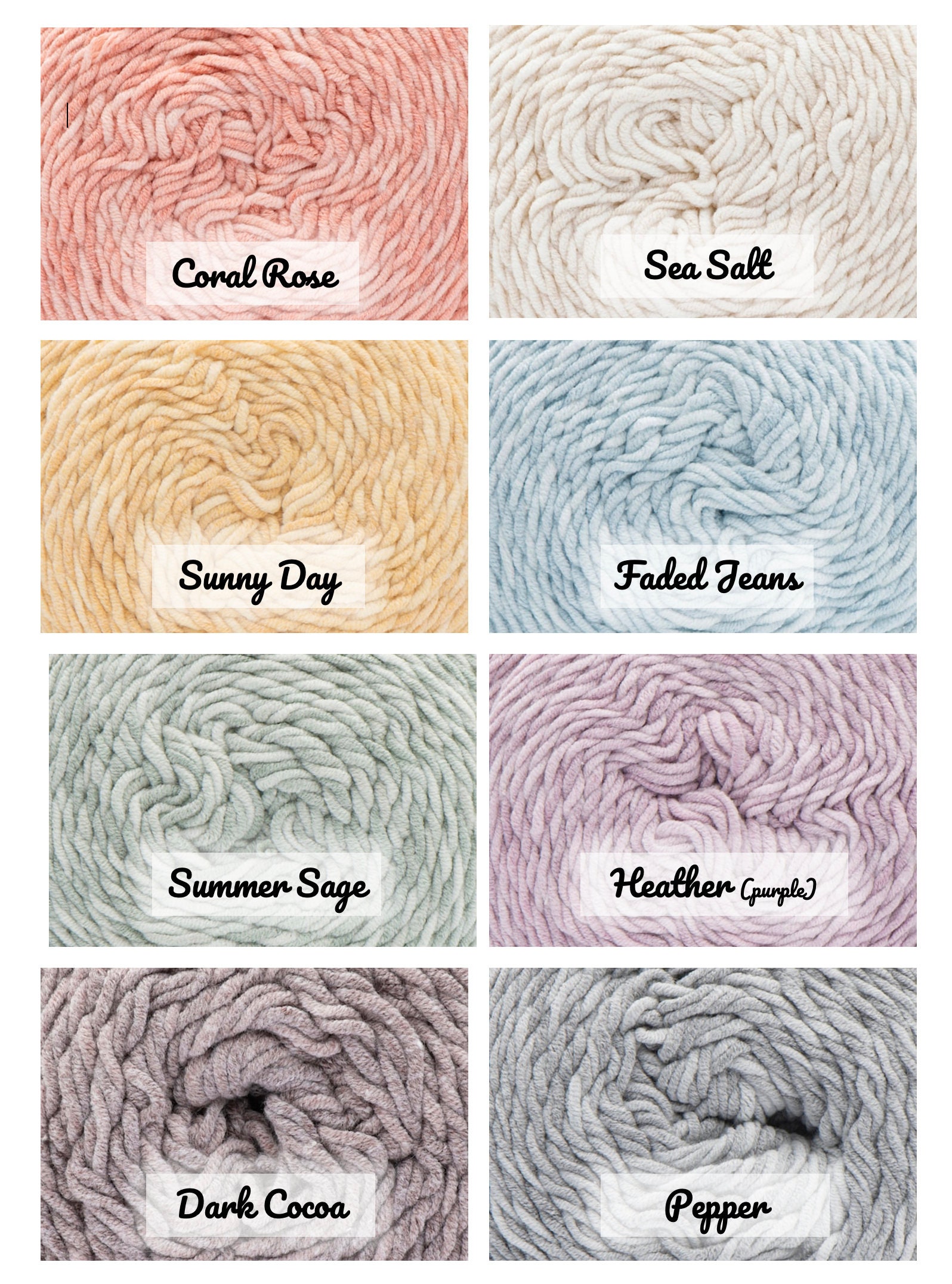 Caron Cotton Angel Cakes yarn 8.8oz/530 yds newly Etsy