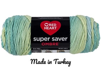 Red Heart Super Saver Soft Acrylic Yarn Beginners Craft Kit, with 12 Pack of 50g/1.7 oz. 4 Medium Worsted Yarn for Knitting & Crocheting, 12 Colors