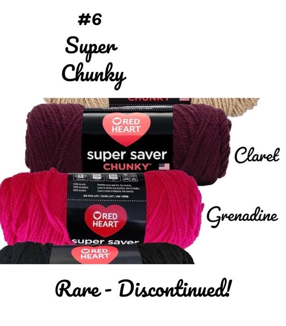 Red Heart Chunky Yarn, Select Your Color 6 Super Bulky