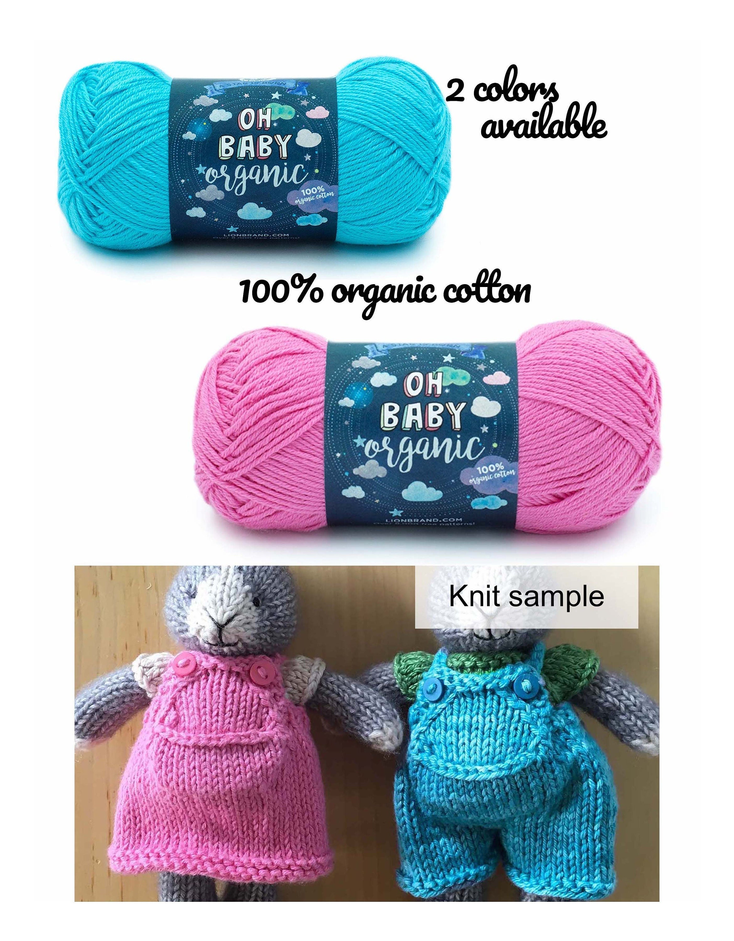 Destash Sale Lion Brand Oh Baby Organic Cotton Yarn, Turquoise or Pink, 2  Sport Weight, 100% Cotton, Soft/durable, Fast & Low Ship -  Canada
