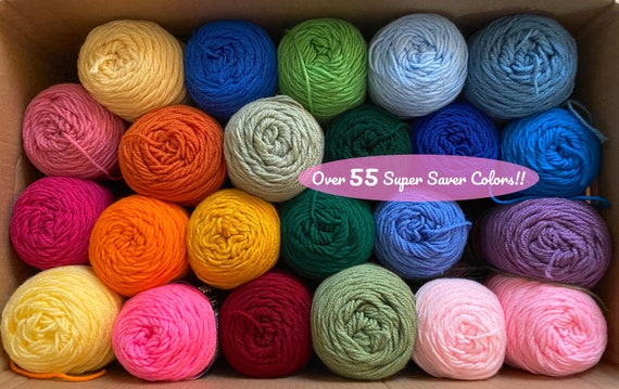 Over 55 Different Colors Red Heart Super Saver Worsted Weight Yarn, Each  364 Yds/198g/7oz Many Colors Quick & Low-cost Shipping 