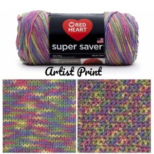 Red Heart Super Saver Yarn - Artist Print
