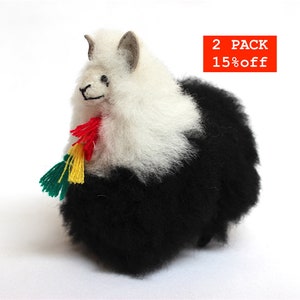 2 PACK SALE 25% OFF* 100 Percent Alpaca Fur Alpaca Plush Very Soft and Cute Bolivian Peruvian Alpaca stuffed animal