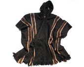 SALE 15 OFF Men 39 s Alpaca Llama Wool Hooded Poncho Light and Warm in Natural Colors with Ethnic Andean Designs