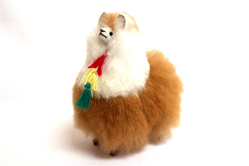 SALE 25% OFF 100 Percent Alpaca Fur Alpaca Plush Very Soft and Cute Bolivian Peruvian Alpaca stuffed animal image 9
