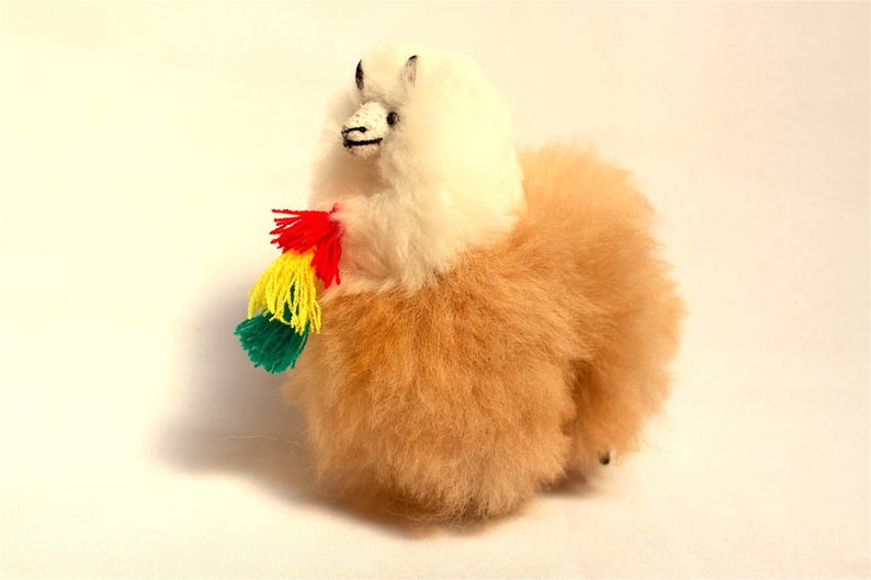 SALE 25% OFF 100 Percent Alpaca Fur Alpaca Plush Very Soft and Cute Bolivian Peruvian Alpaca stuffed animal image 2