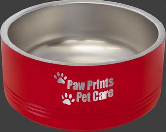 Polar Camel 32 oz. Medium Pet Bowl | Laser Marked | Customizable