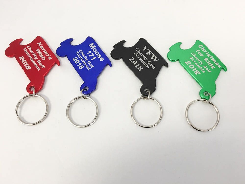 Personalized Golf Cart Shaped Bottle Openers Set of 25 Etsy