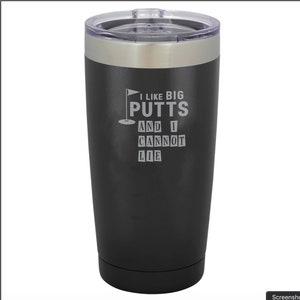 GOLF Polar Camel Travel Mug l Golf Cart l Laser Engraved l Powder Coated  / RTIC / YETI
