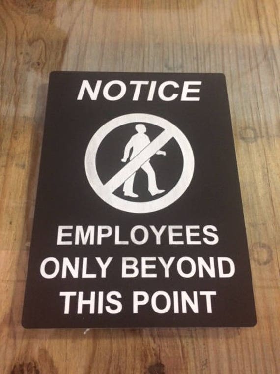 Employee Only Sign Office Wall Sign Office Door Sign Office Decor Employee Only Entrance