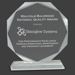 8&quot; Clear Crystal Award on Pedestal Base | Laser Marked | Customizable