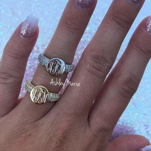 Ashley monogram rings cheap