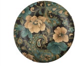 Floral Center, Brown floral Wreath Center, Center for Wreath, fabric Floral center, Everyday floral wreath center