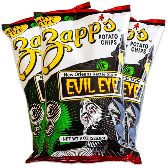 Zapp's Evil Eye Kettle Style Potato Chips Party Size Etsy