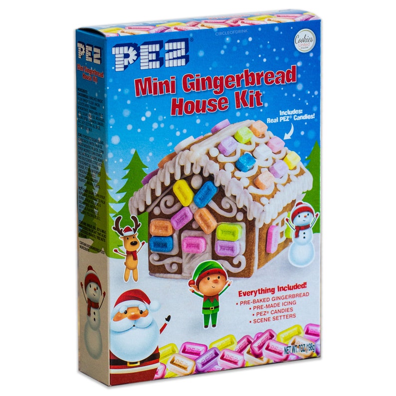 Pez Christmas Gingerbread House Kit Variety Pack Real Pez Etsy