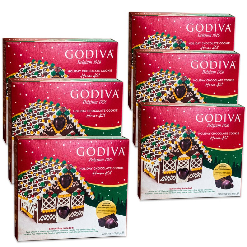 Godiva Chocolate Holiday House Kit Gingerbread House Etsy