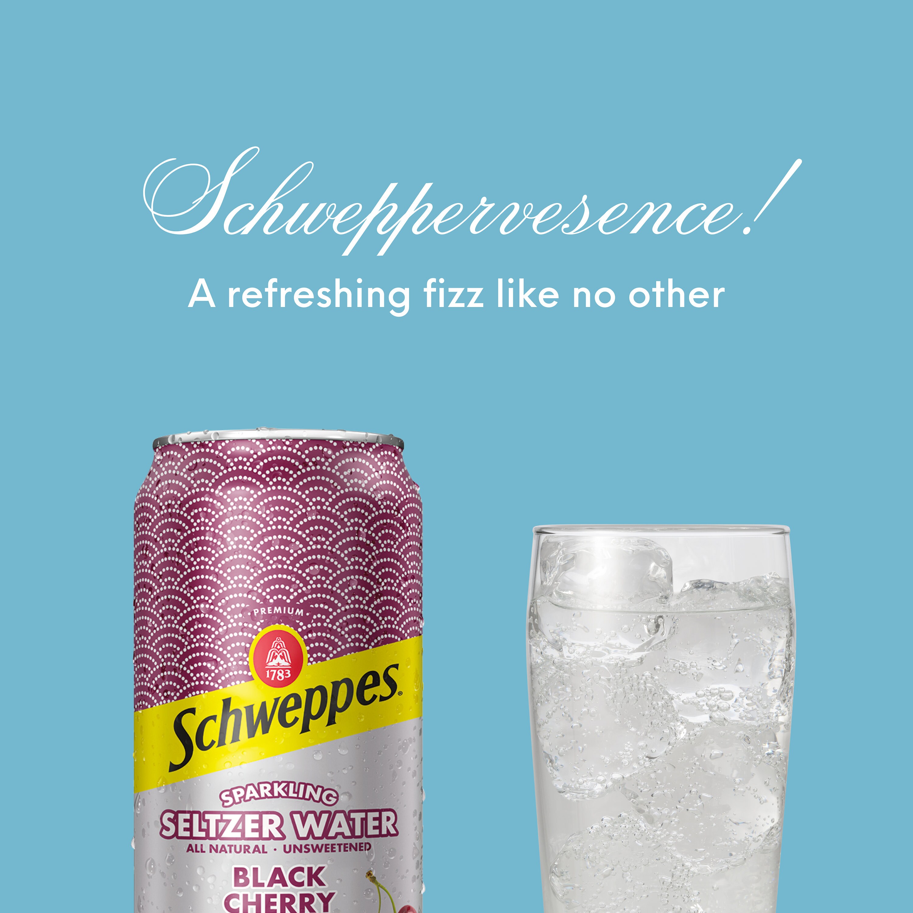 Schweppes Black Cherry Sparkling Seltzer Water 24 12oz Cans Etsy