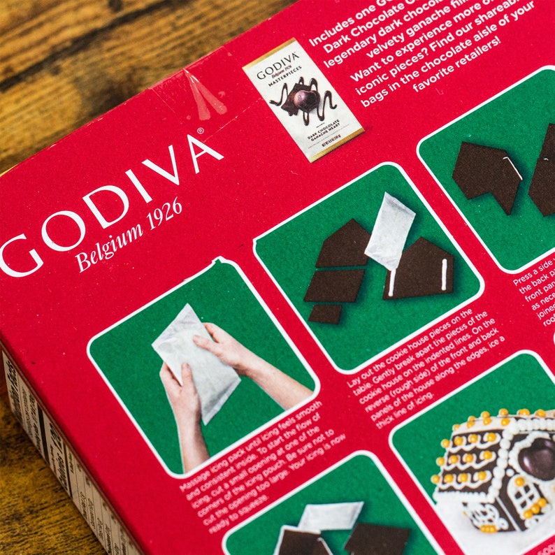 Godiva Mini Chocolate Holiday House Kit Gingerbread House Etsy Australia