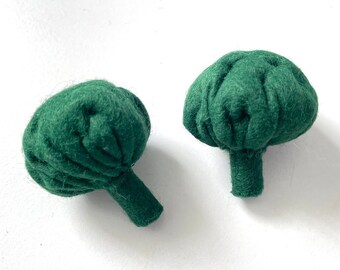 Broccoli floret felt food merchant&#39;s dinner food felt food