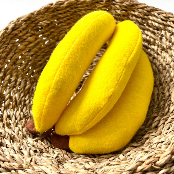 Banane feutrine dînette marchande aliment felt food