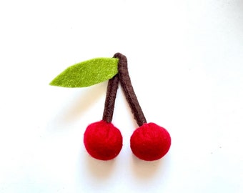 Cherries fruit felt food merchant food felt food cherry
