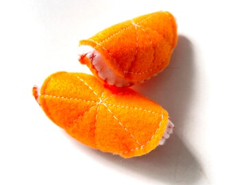 Orange district fruit felt food merchant&#39;s play food felt food