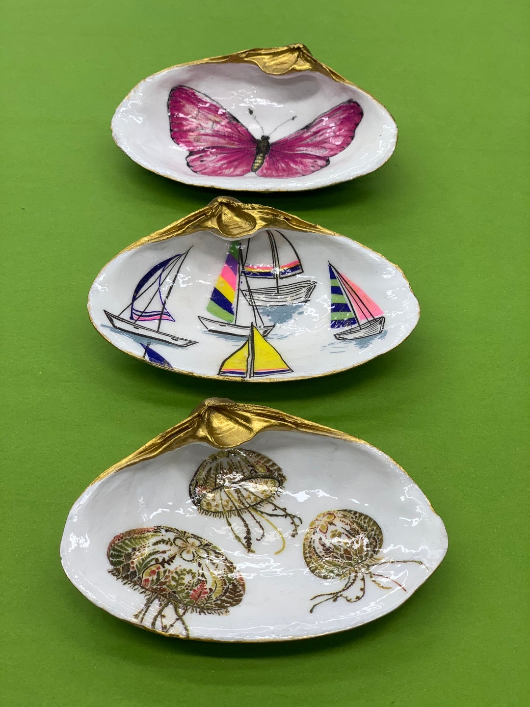 Oyster Shell Art Etsy