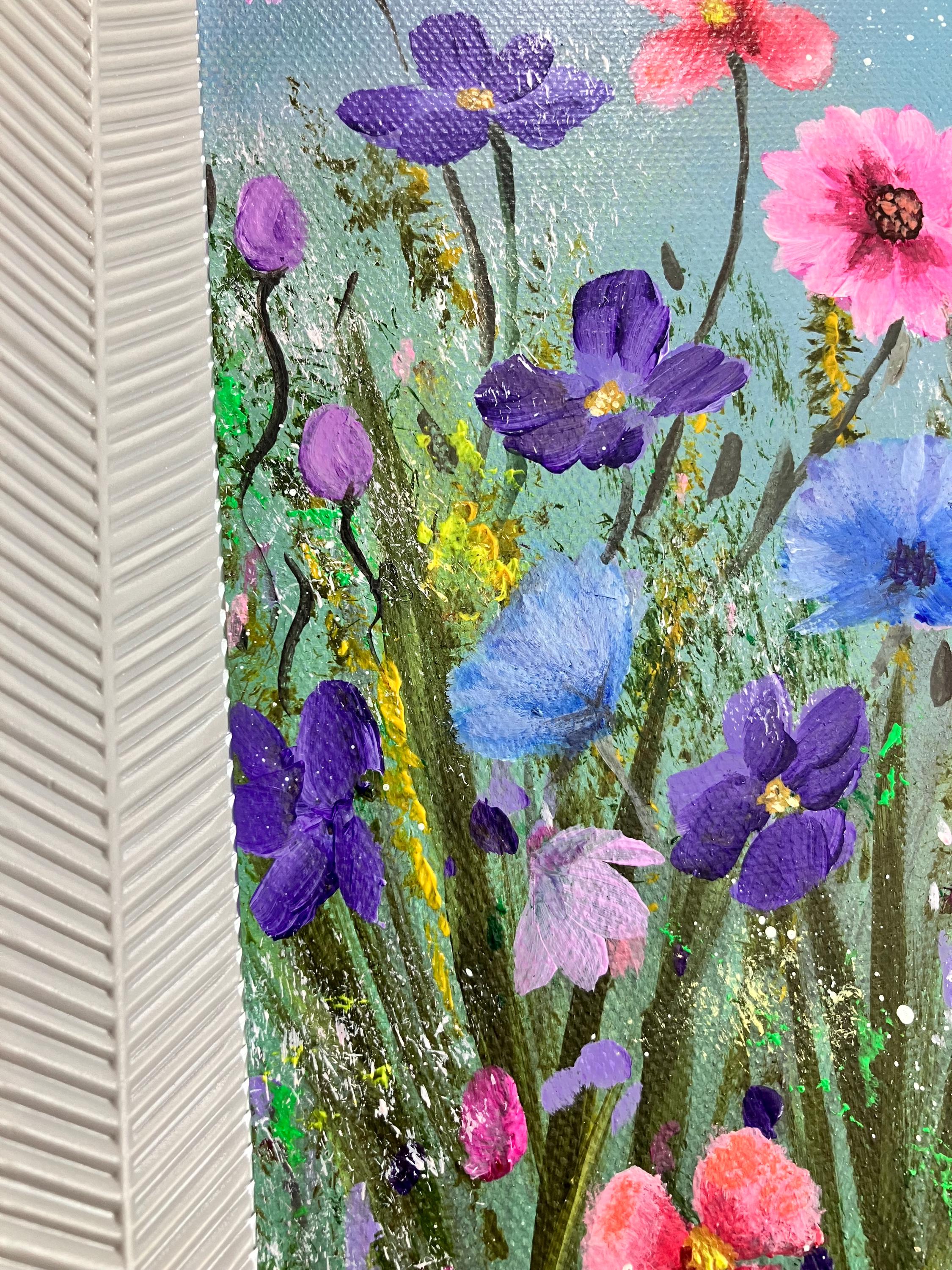 Summer Wildflowers Acrylic Painting on Canvas (12x16 Inches) - Etsy