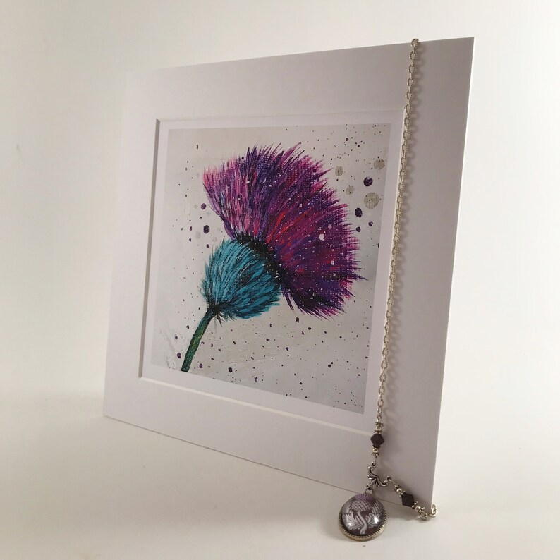 Scottish Thistle Art Print Contemporary Scottish Thistle Wall Etsy UK