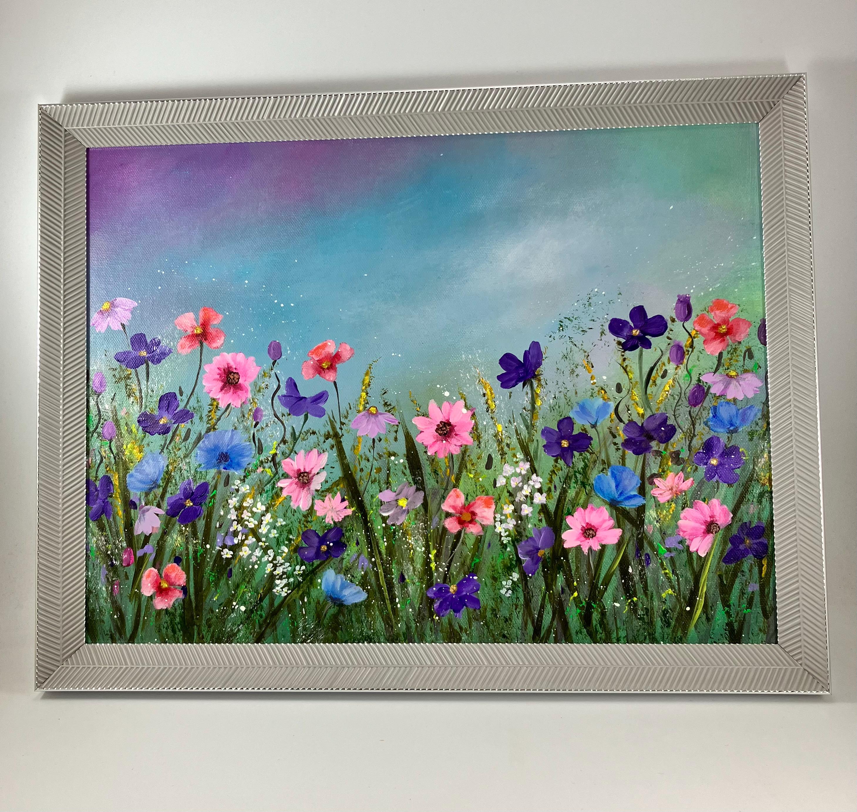 Summer Wildflowers Acrylic Painting on Canvas (12x16 Inches) - Etsy