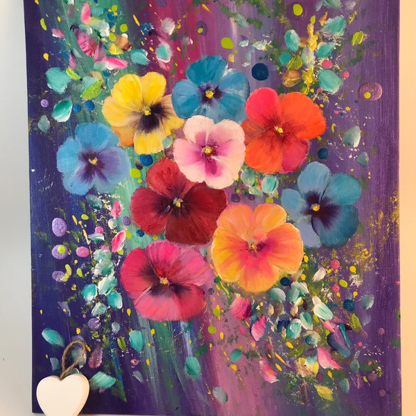 Colourful Canvas Etsy UK