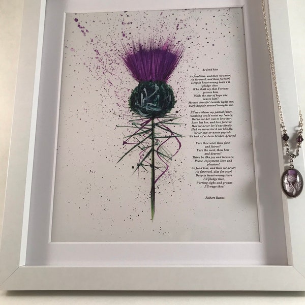 Scottish Thistle Art - Scottish gift - Scotland - Scottish Thistle Art, Thistle art print, Scottish Wedding gift, Scotland Thistle, Thistle