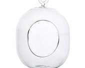 Oval 6 quot Glass Terrarium with Minor Imperfections Closeout Price Glass