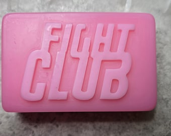 Essential oil infused Fight Club pink soap from iconic cult classic.