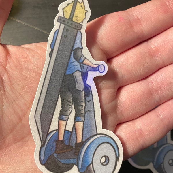 Final Fantasy VII FF7 Rebirth Cloud Strife Scooter Sticker