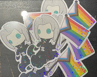 Final Fantasy VII Sephiroth Pride Flag Sticker