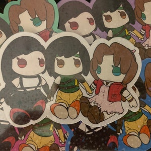 Final Fantasy VII FF7 Tifa, Aerith, Yuffie Best Friends Sticker
