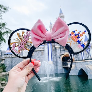 Disney authentic couple mickey minnie mouse ear Headband Disneyland