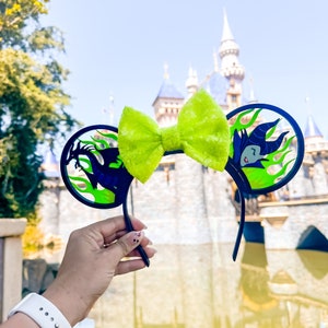3D Maleficent Inspired Disney Ears! *Bow Sold Separately *