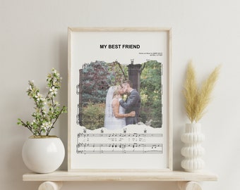 Custom Wedding Song Sheet Music Art