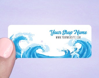 Flat Note Cards 36 pcs D00022-12 Ocean Waves Design Lined Note Cards Custom Note Cards