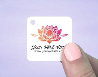 Custom Hang Tags, Jewelry Tags, Personalized Tag, Price Tag, Jewelry Packaging, 1 1/2" 120 Pcs, Bright Lotus, D00094-04