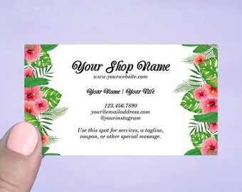 A1 Cards and Envelopes 12 pcs D00009-11 Custom Note Cards with Envelopes Tropical Hibiscus Design